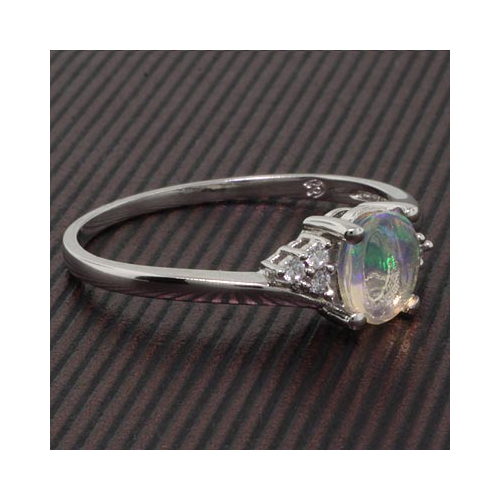 Mined High Quality Mexican Jelly Fire Opal Ring