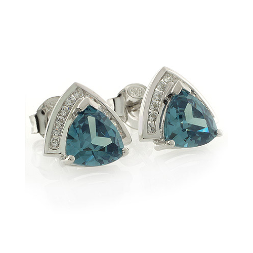 Alexandrite Silver Earrings