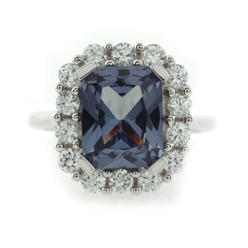 Alexandrite Changing Color Silver Ring