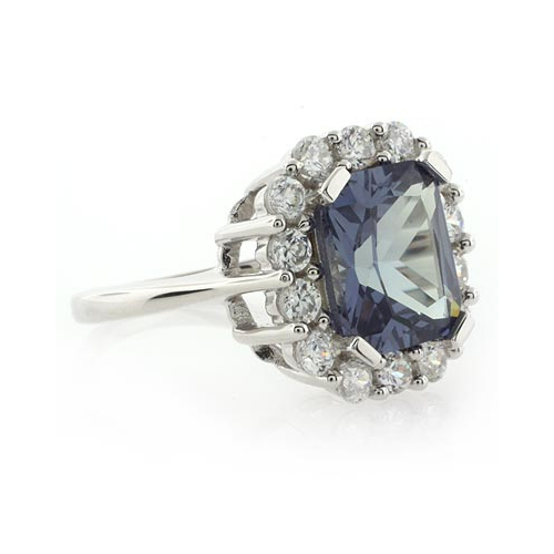Alexandrite Changing Color Silver Ring