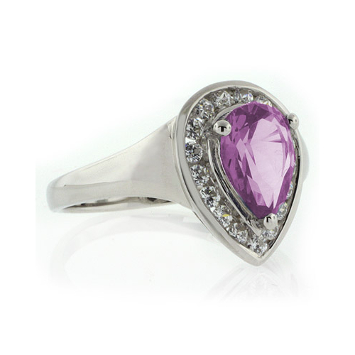 Alexandrite Sterling Silver Ring Pinkish Color Change