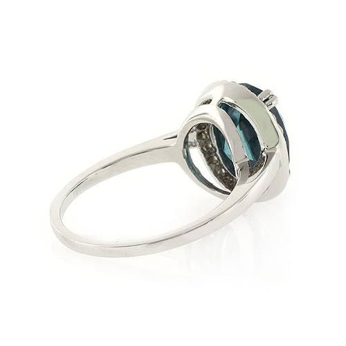 Alexandrite Very High Quality MicroPave Silver Ring