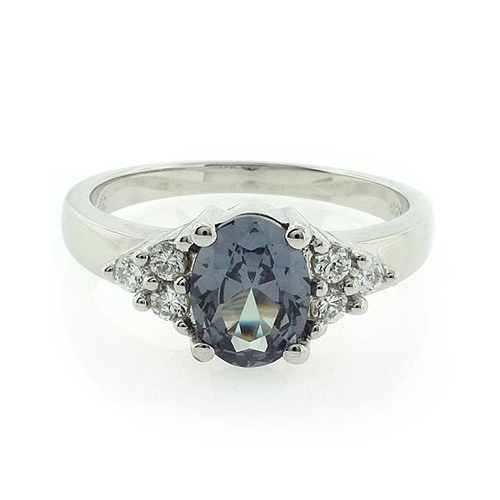 Bluish to Purple Color Change Stone Ring