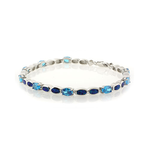 Sterling Silver .925 Opal Bracelet