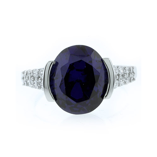 Tanzanite Sterling Silver Quality Ring