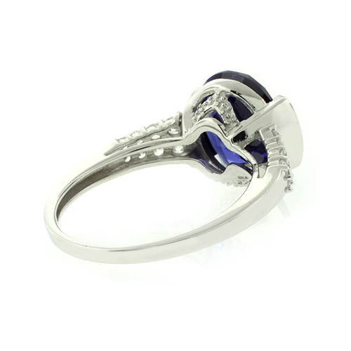 Tanzanite Sterling Silver Quality Ring