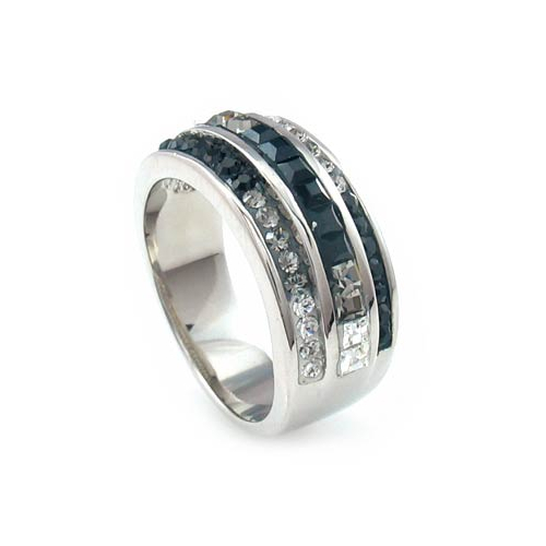 Swarovski Crystals Silver Ring