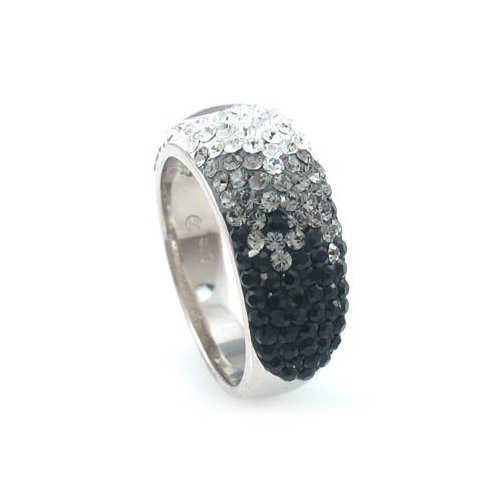 Swarovski Crystals Silver Ring