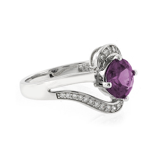 Round Cut Color Changing Alexandrite Ring