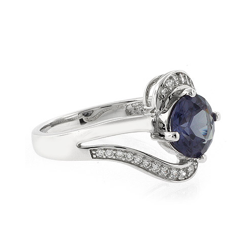 Round Cut Color Changing Alexandrite Ring