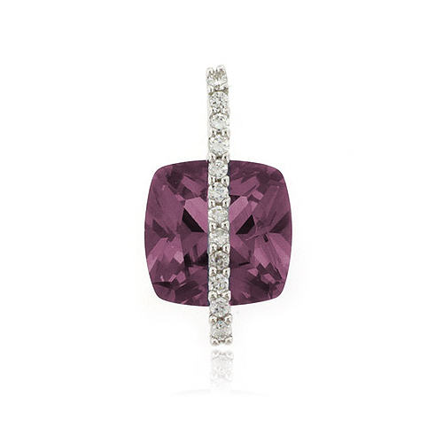 Alexandrite Sterling Silver Charm Pendant