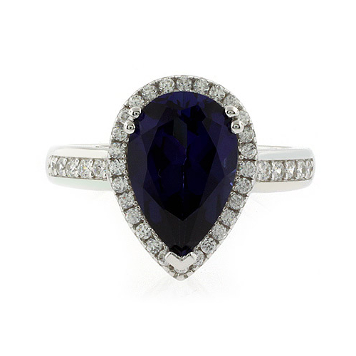 Pear Cut High Quality Sapphire Ring