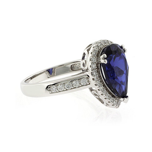 Pear Cut High Quality Sapphire Ring