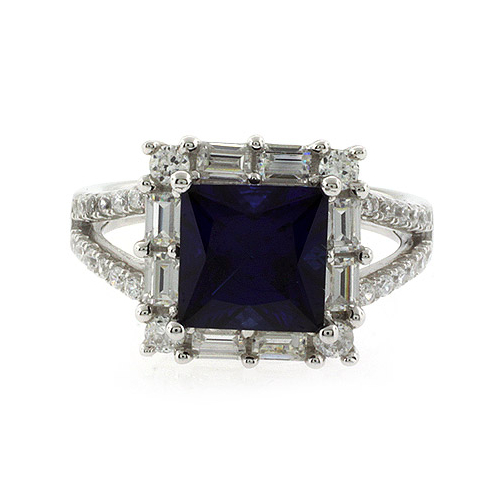 Princess Cut High Quality Sapphire Ring