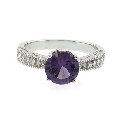 Alexandrite Sterling Silver Ring