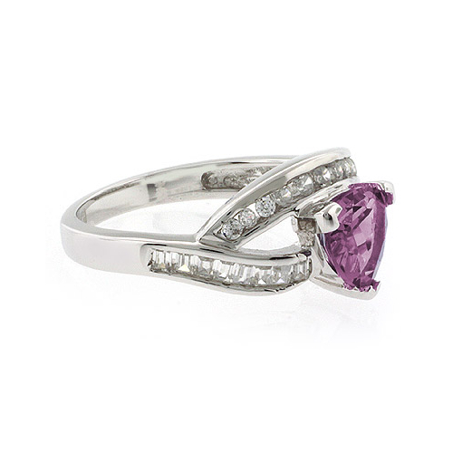 Trillion Cut Color Changing Stone Ring