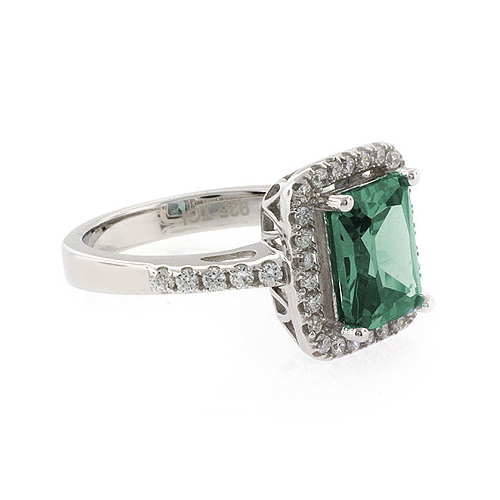 Emerald Cut High Quality Color Changing Stone Ring