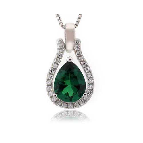 Emerald Charm Pendant