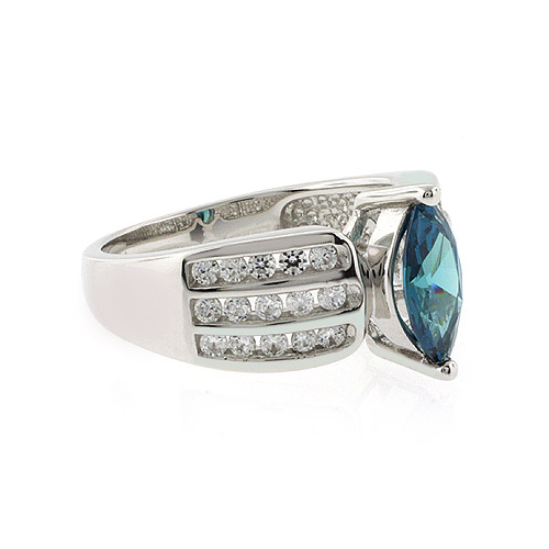 Alexandrite Silver 925 Ring Marquise Cut Stone