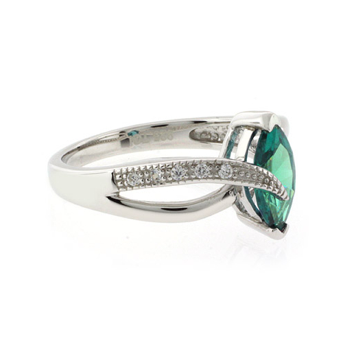 Marquise Cut  Alexandrite Sterling Silver Ring