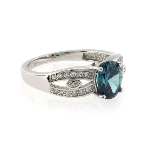 Alexandrite Oval Cut Stone Ring