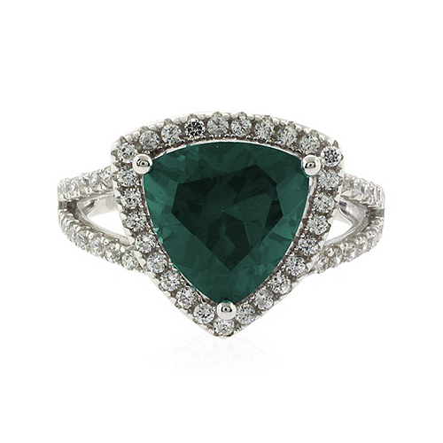Trillion Cut Big Alexandrite Ring