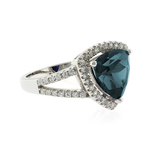 Trillion Cut Big Alexandrite Ring