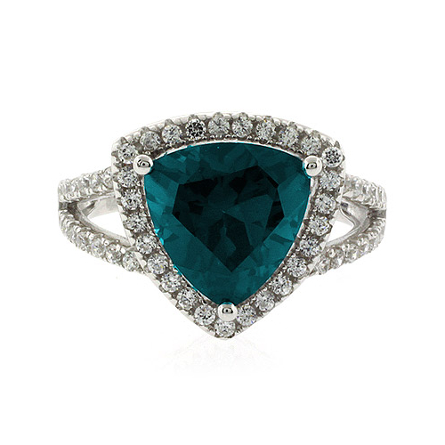 Trillion Cut Big Alexandrite Ring