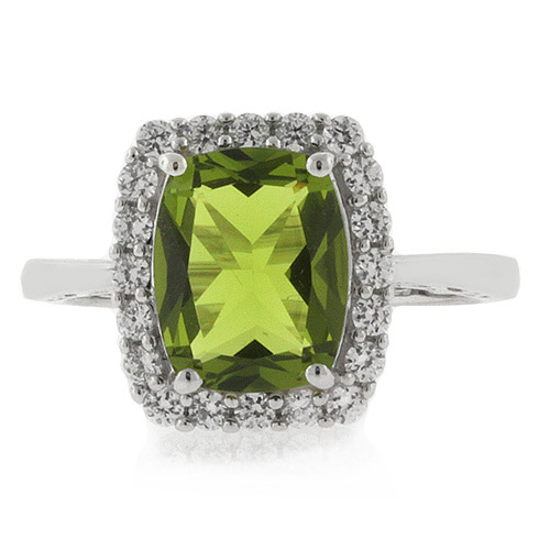 Quality Peridot Silver Ring
