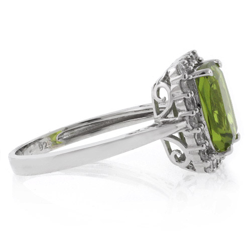 Quality Peridot Silver Ring