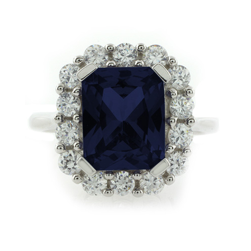 Beautiful Sapphire Silver Ring