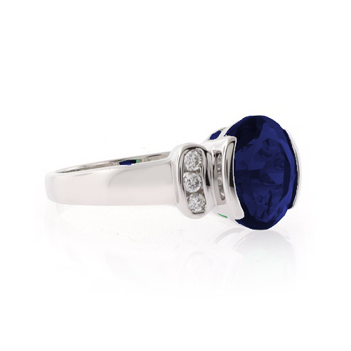 Sapphire Oval Cut Stone Ring