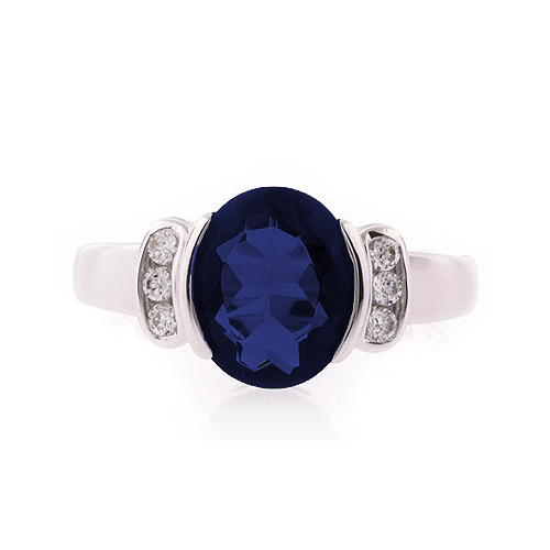 Sapphire Oval Cut Stone Ring