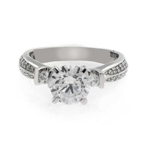 High Quality Engagement Simulated Diamond Ring