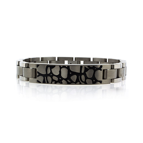 Barraca Stainless Steel Stone Effect Bracelet