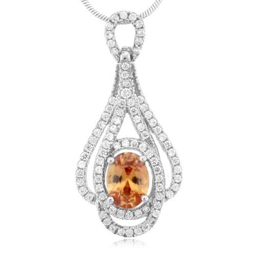 Color Change Sapphire Silver Pendant
