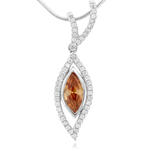 Sapphire Gemstone Silver Pendant