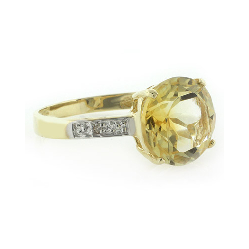 10K Yellow Gold Natural Citrine Ring