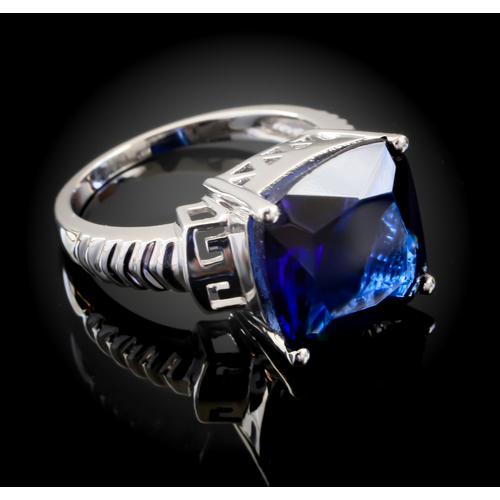 Tanzanite Silver Ring