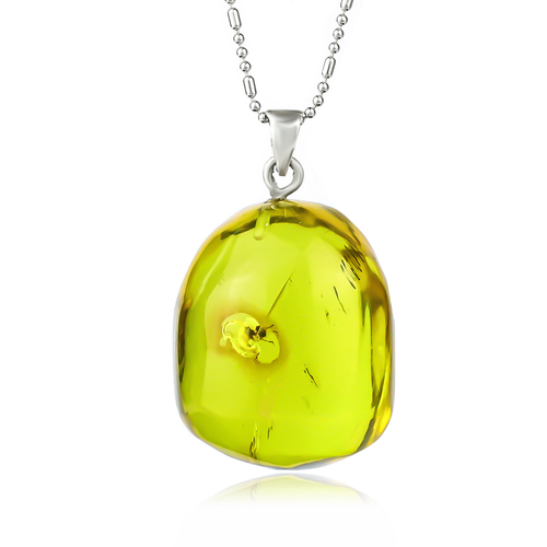 Genuine Natural Amber Insect Ant Pendant