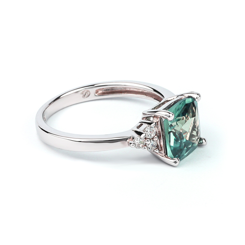 Alexandrite Sterling Silver Ring Blue To Green Color Change