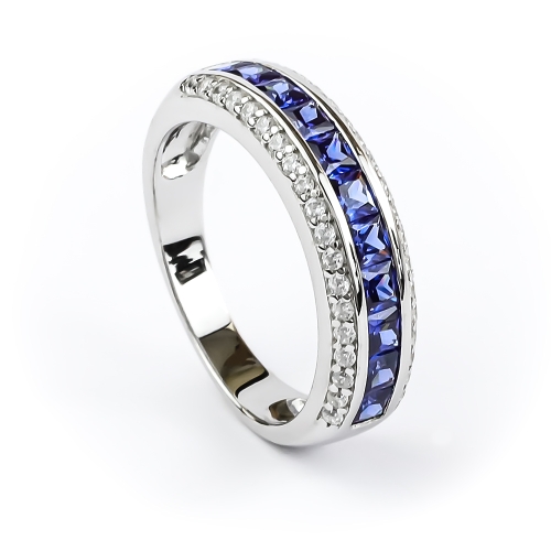 Tanzanite Sterling Silver Stackable Ring