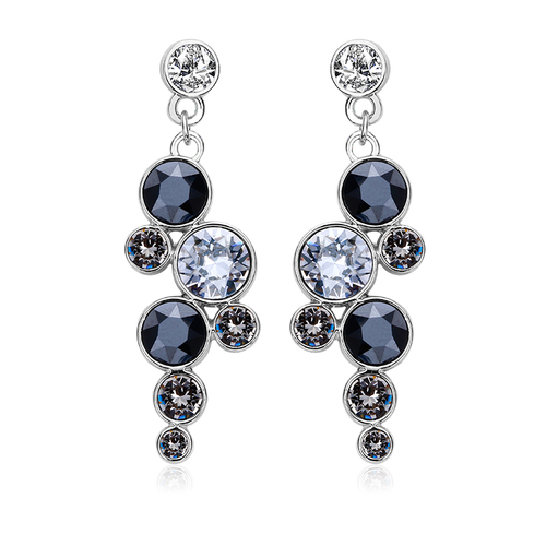 Swarovski Set Of Black Circles