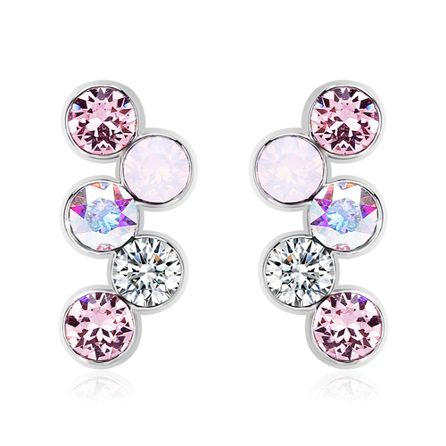 Pink Swarovski Earrings