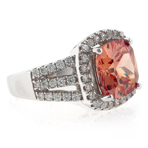 Cushion Cut Change Color Sapphire Ring