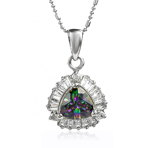 Rainbow Mystic Topaz Charm Pendant