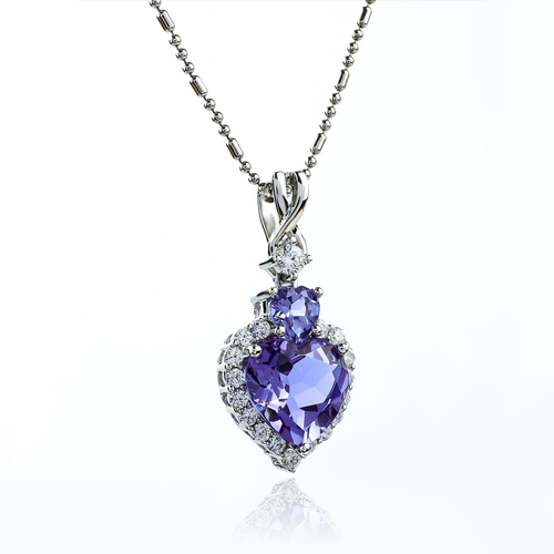 Heart Shape Alexandrite Pendant