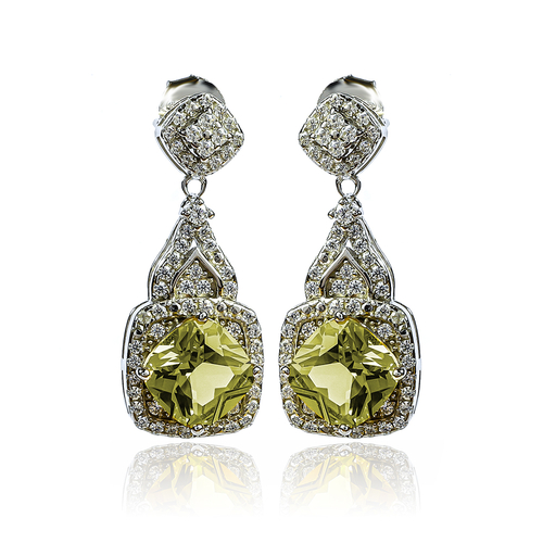 Beautiful Alexandrite Sterling Silver Pendant Earrings Set