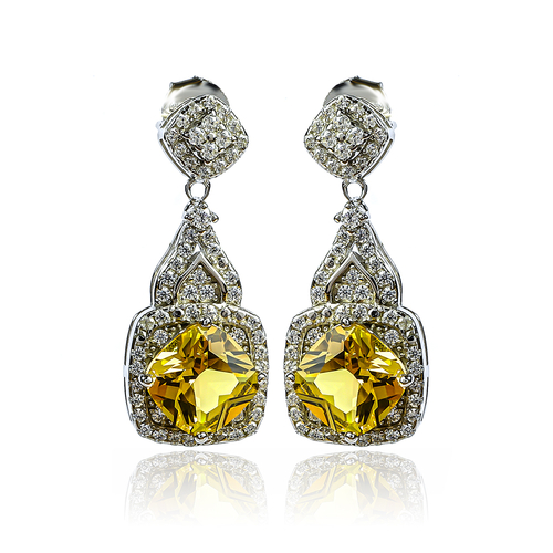 Beautiful Alexandrite Sterling Silver Pendant Earrings Set