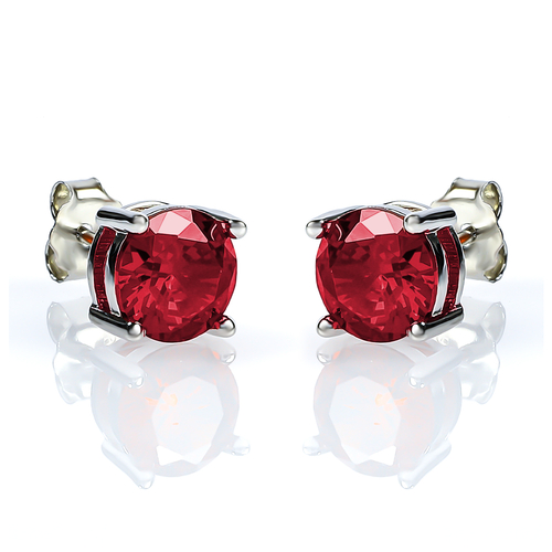 Ruby Stud Earrings